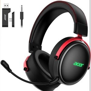 Acer Wireless Gaming Headset in Red and Black